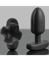 ELECTRASTIM - PLUG ANAL TARTARE QUADRIPOLAR SILICONE NOIR