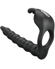 PRETTY LOVE - BLACKNEY ANNEAUX PÉNIS AVEC PLUG VIBRATEUR