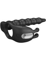 PRETTY LOVE - BLACKNEY ANNEAUX PÉNIS AVEC PLUG VIBRATEUR