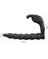 PRETTY LOVE - BLACKNEY ANNEAUX PÉNIS AVEC PLUG VIBRATEUR