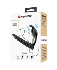 PRETTY LOVE - BLACKNEY ANNEAUX PÉNIS AVEC PLUG VIBRATEUR