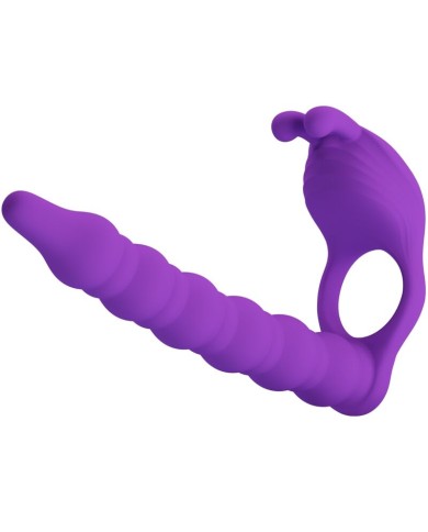 PRETTY LOVE - BLACKNEY ANNEAUX PÉNIS AVEC PLUG VIBRATEUR