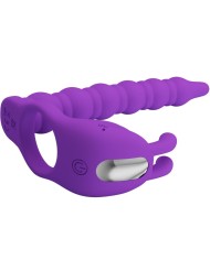 PRETTY LOVE - BLACKNEY ANNEAUX PÉNIS AVEC PLUG VIBRATEUR