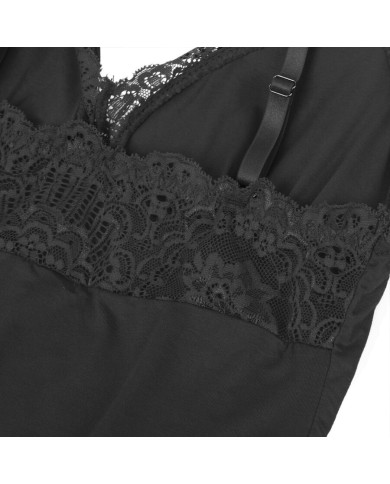 SUBBLIME - TEDDY DÉTAIL DENTELLE FLORALE NOIR S/M