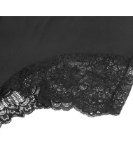 SUBBLIME - TEDDY DÉTAIL DENTELLE FLORALE NOIR S/M