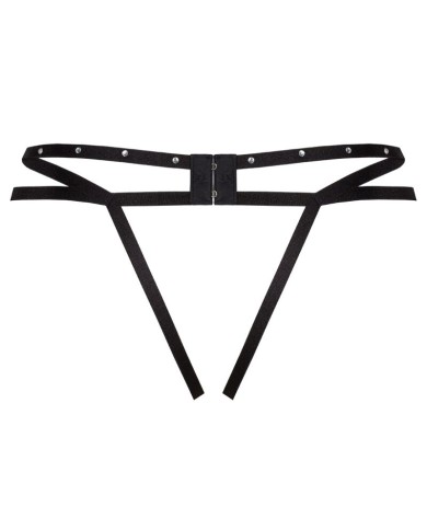 LIVCO CORSETTI FASHION - STRING NOMADE SANS CROTCHLESS NOIR