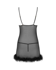 LIVCO CORSETTI FASHION - ENSEMBLE ZERUNAM BABYDOLL + STRING NOIR