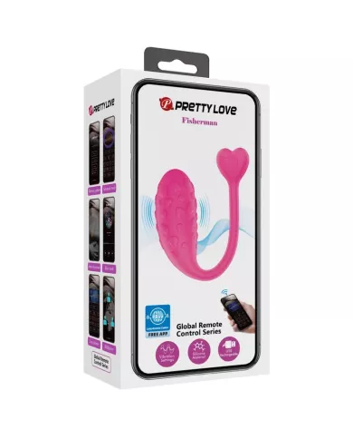 PRETTY LOVE - OEUF VIBRANT ROSE FISHER CONTRÔLÉ PAR APPLICATION