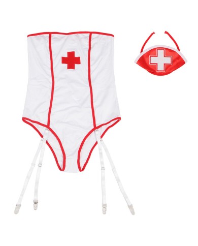 SUBBLIME - COSTUME DINFIRMIÈRE SEXY AVEC TEDDY S/M
