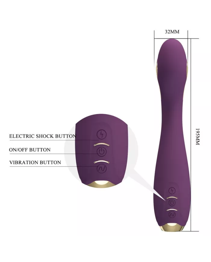 PRETTY LOVE - HECTOR ELECTROSHOCK VIBRATEUR PAR APP CONTROL VIOLET