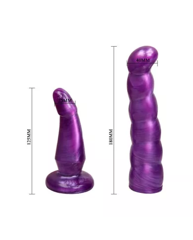 BAILE - HARNAIS ANAL ET VAGINAL FEMME LILAS GPOINT 17 CM BAILE - HARNAIS ANAL ET VAGINAL FEMME LILAS GPOINT 17 CM