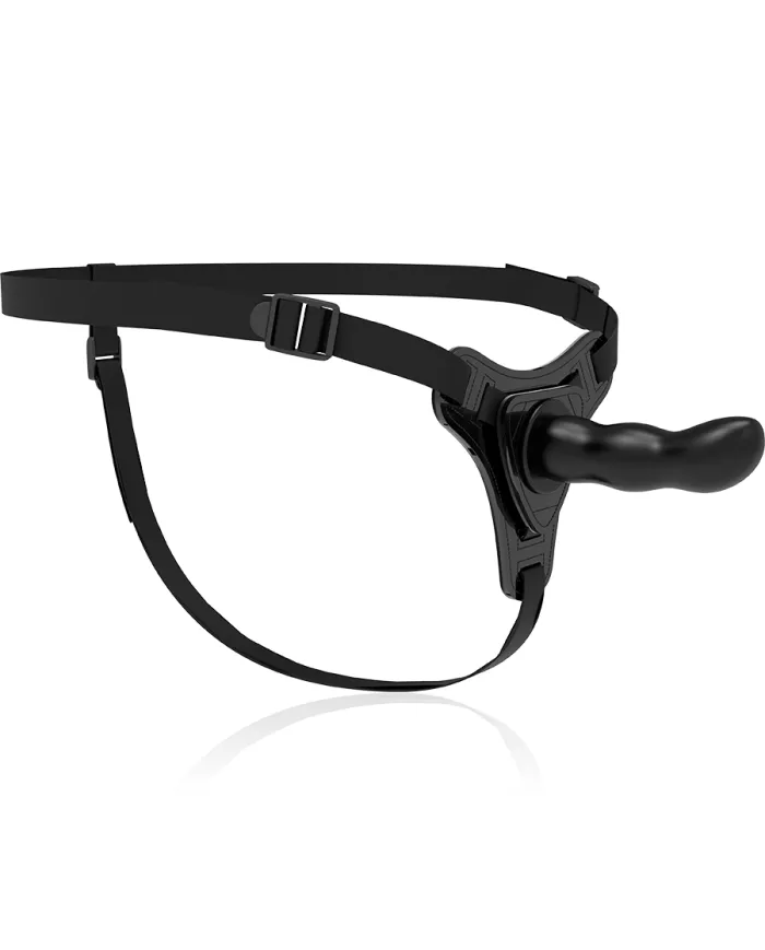 FETISH SUBMISSIVE HARNESS - SILICONE NOIR POINT G 16 CM FETISH SUBMISSIVE HARNESS - SILICONE NOIR POINT G 16 CM