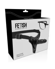 FETISH SUBMISSIVE HARNESS - SILICONE NOIR RÉALISTE 15 CM FETISH SUBMISSIVE HARNESS - SILICONE NOIR RÉALISTE 15 CM