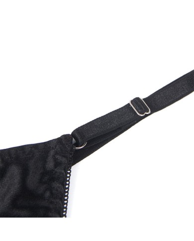 SUBBLIME - 955199 ENSEMBLE SOUTIEN-GORGE AVEC NŒUD NOIR RÉGLABLE S/M