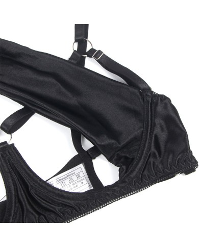 SUBBLIME - 955199 ENSEMBLE SOUTIEN-GORGE AVEC NŒUD NOIR RÉGLABLE S/M