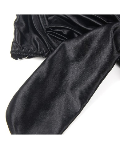 SUBBLIME - 955205 ENSEMBLE SOUTIEN-GORGE AVEC NŒUD NOIR RÉGLABLE L/XL