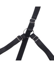 SUBBLIME - 955205 ENSEMBLE SOUTIEN-GORGE AVEC NŒUD NOIR RÉGLABLE L/XL