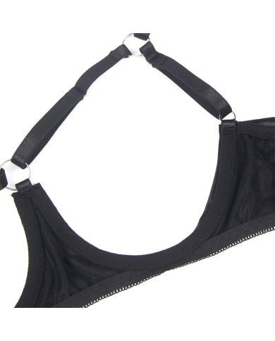SUBBLIME - 955205 ENSEMBLE SOUTIEN-GORGE AVEC NŒUD NOIR RÉGLABLE L/XL