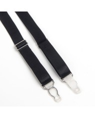 SUBBLIME - 955236 ENSEMBLE SOUTIEN-GORGE BONDAGE NOIR AVEC JARRETELLE S/M