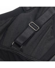 SUBBLIME - 955243 ENSEMBLE SOUTIEN-GORGE BONDAGE NOIR AVEC JARRETELLE L/XL