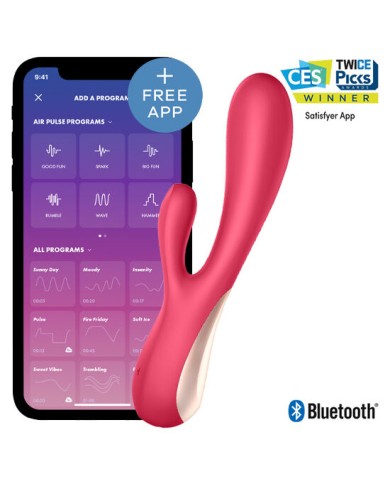 SATISFYER - MONO FLEX ROUGE AVEC APPLICATION