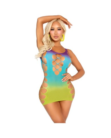 LEG AVENUE - MINI ROBE SANS COUTURE AVEC OUVERTURES OCÉAN