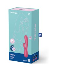 SATISFYER - MONO FLEX ROUGE AVEC APPLICATION