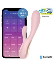 SATISFYER - MONO FLEX ROUGE AVEC APPLICATION