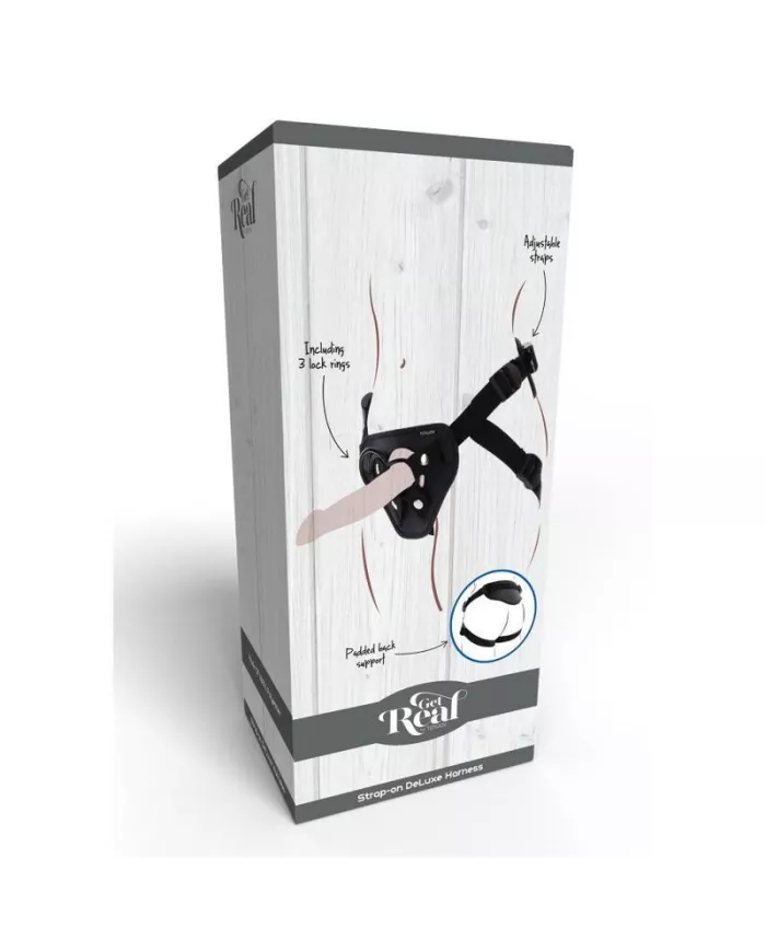 GET REAL - HARNAIS STRAP-ON DELUXE NOIR GET REAL - HARNAIS STRAP-ON DELUXE NOIR