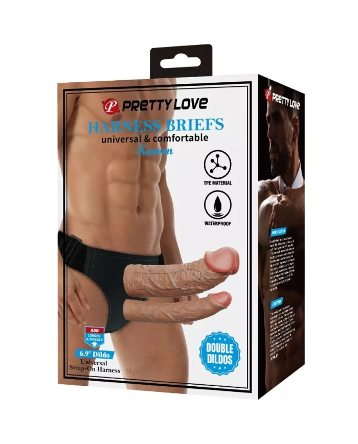 PRETTY LOVE - KEAVEN HARNAIS BRIEFS DOUBLE GODE UNIVERSEL ET CONFORTABLE PRETTY LOVE - KEAVEN HARNAIS BRIEFS DOUBLE GODE UNIVERSEL ET CONFORTABLE