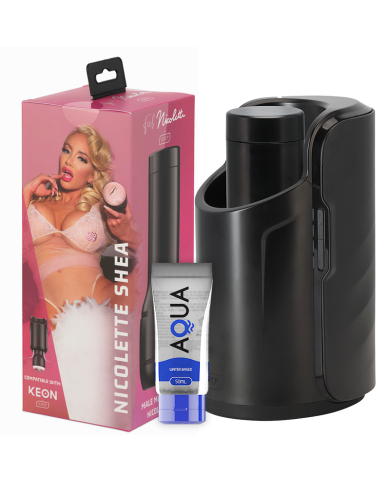 KIIROO - KEON + FEEL NICOLETTE SHEA STROKER + LUBRIFIANT DE QUALITÉ AQUA 50 ML