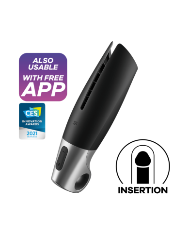 SATISFYER - MASTURBATEUR PUISSANT NOIR