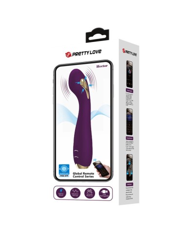 PRETTY LOVE - HECTOR ELECTROSHOCK VIBRATEUR PAR APP CONTROL VIOLET