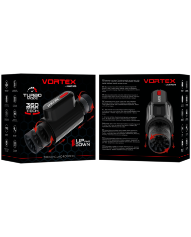 JAMYJOB - MASTURBATEUR VORTEX ET ROTATION TECH TURBO MODE