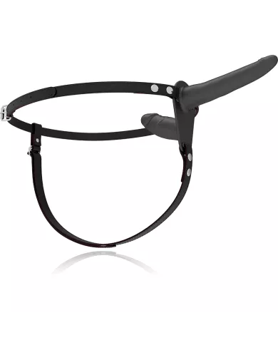 FETISH SUBMISSIVE HARNESS - DOUBLE PÉNÉTRATION NOIR