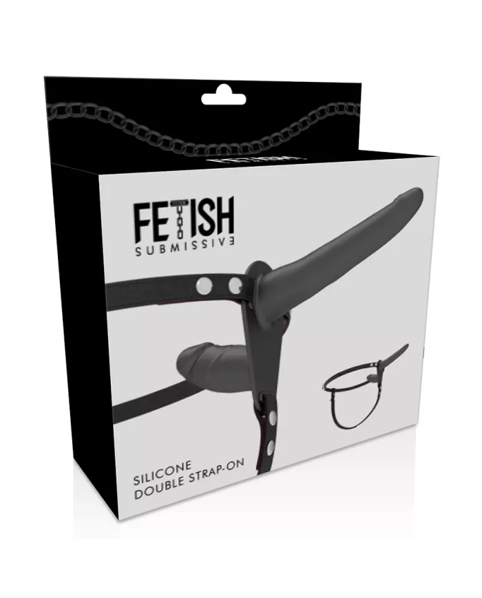 FETISH SUBMISSIVE HARNESS - DOUBLE PÉNÉTRATION NOIR FETISH SUBMISSIVE HARNESS - DOUBLE PÉNÉTRATION NOIR