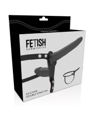FETISH SUBMISSIVE HARNESS - DOUBLE PÉNÉTRATION NOIR FETISH SUBMISSIVE HARNESS - DOUBLE PÉNÉTRATION NOIR