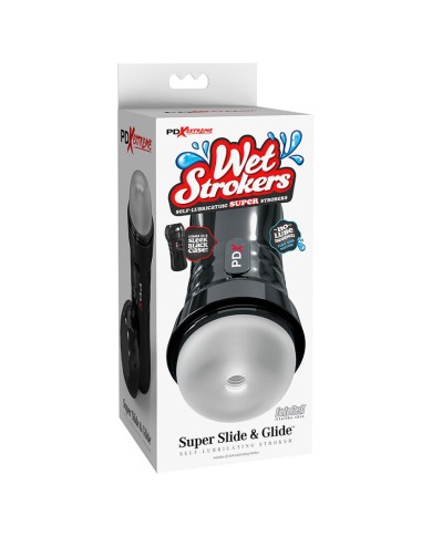 PDX EXTREME - SLIDE & GLIDE MASTURBATEUR AUTOLUBRIFIANT TRANSPARENT