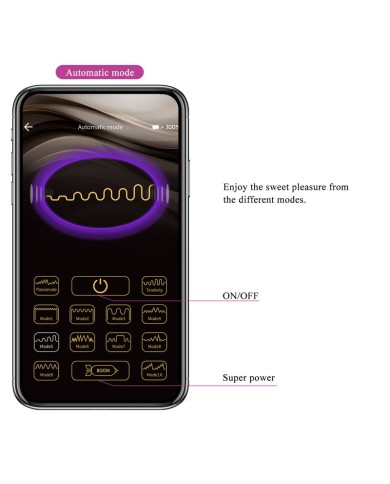 PRETTY LOVE - HECTOR ELECTROSHOCK VIBRATEUR PAR APP CONTROL VIOLET