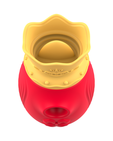 INTENSE - STIMULATEUR CLITORIS 10 MODES D'ASPIRATION ET DE LÉCHAGE - ROUGE