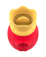 INTENSE - STIMULATEUR CLITORIS 10 MODES D'ASPIRATION ET DE LÉCHAGE - ROUGE