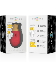 INTENSE - STIMULATEUR CLITORIS 10 MODES D'ASPIRATION ET DE LÉCHAGE - ROUGE
