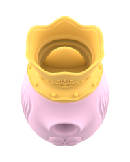 INTENSE - STIMULATEUR DE CLITORIS 10 MODES D'ASPIRATION ET DE LÉCHAGE - ROSE