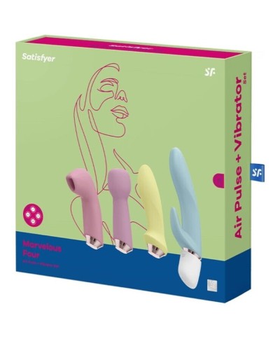 SATISFYER - MARVELOUS FOUR ENSEMBLE VIBRATEUR ET AIR PULSE