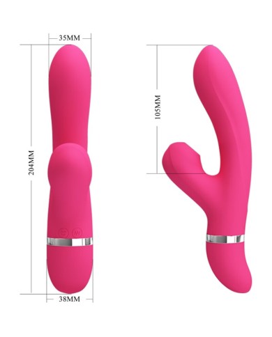 PRETTY LOVE - VIBRATEUR ET ASPIRATION WILLOW RABBIT
