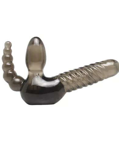 FETISH FANTASY SERIES - SANGLE STRAPLESS AVEC STIMULATEUR ANAL