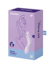 SATISFYER - VIBRATEUR CURVY TRINITY 2 AIR PULSE NOIR