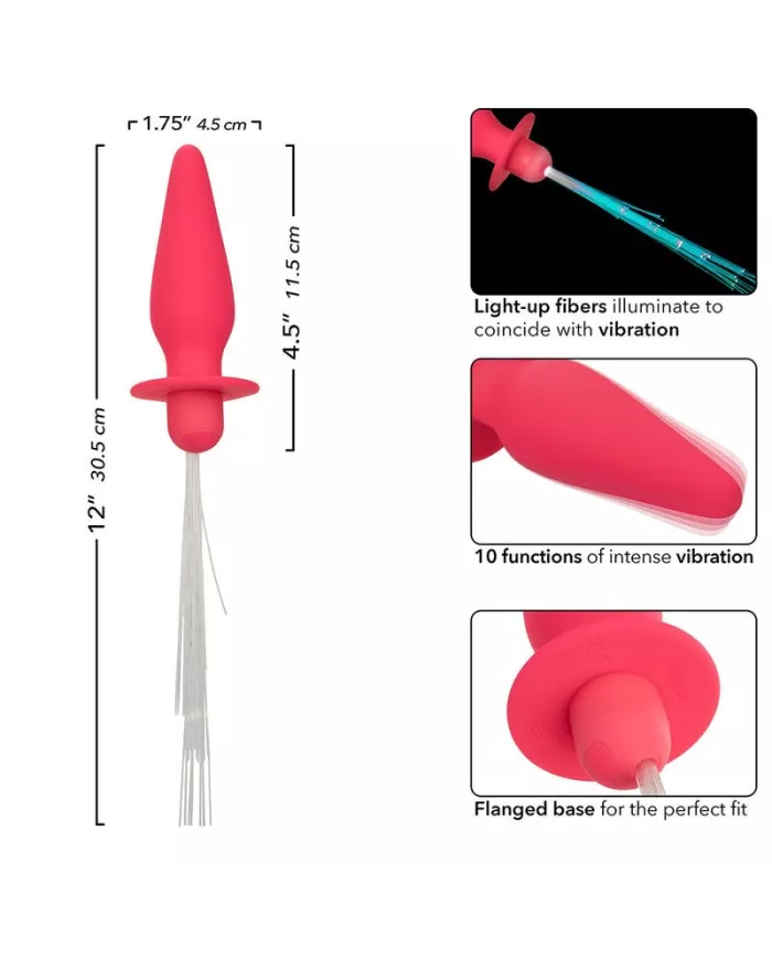 CALEXOTICS - SOUTHERN LIGHTS LIGHT UP PLUG ANAL 10 VIBRATIONS SILICONE ROSE CALEXOTICS - SOUTHERN LIGHTS LIGHT UP PLUG ANAL 10 VIBRATIONS SILICONE ROSE
