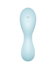 SATISFYER - APPLICATION STIMULATEUR ET VIBRATEUR CURVY TRINITY 5 BLANC