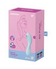 SATISFYER - APPLICATION STIMULATEUR ET VIBRATEUR CURVY TRINITY 5 BLANC